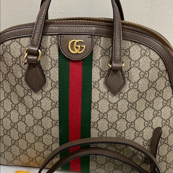 ♥️Gucci
beige Ophidia GG medium top handle bag♥️ - Picture 3 of 17